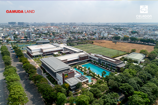 Khuôn viên rộng rãi và đầy đủ tiện nghi của Celadon Sports Club